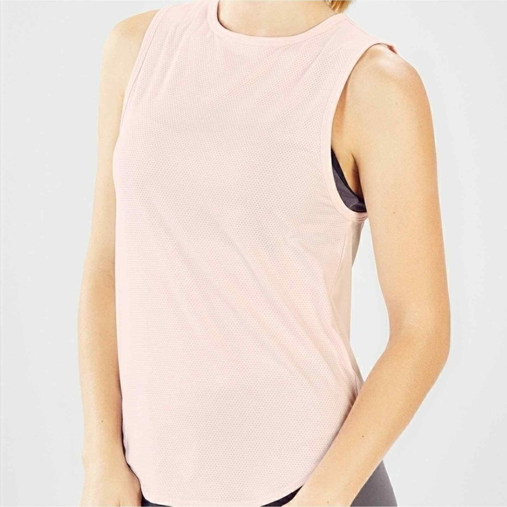 Fabletics Trisha Mesh Tank Top Pink Size‎ XL Athletic wear